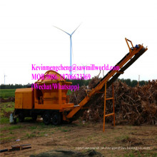 Máquina Chipper móvel da retalhadora de madeira do ramo do triturador do coto de árvore do motor diesel